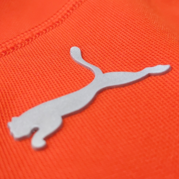 Puma Men's Orange Multi Poly Short Sleeve Performance T-shirt - Picture 2 of 8
